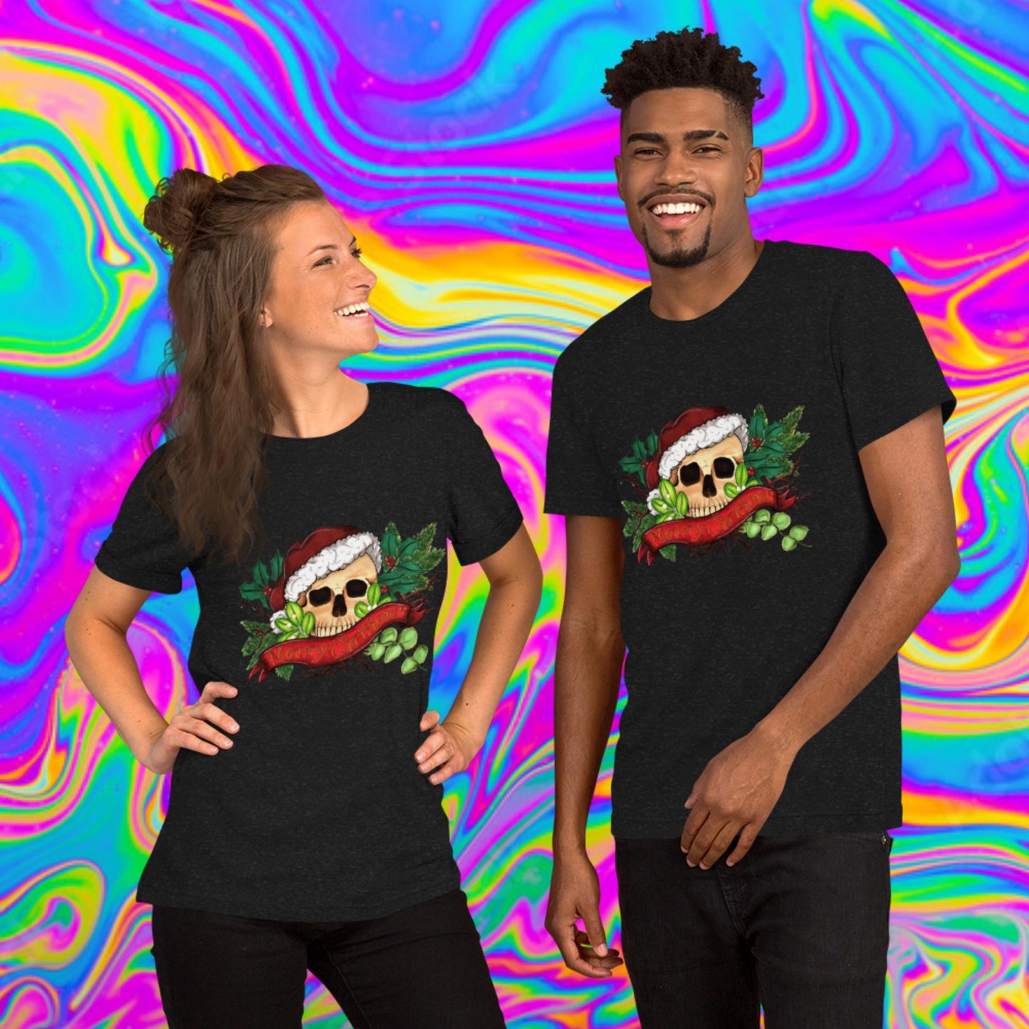 Merry Christmas skull t-shirt
