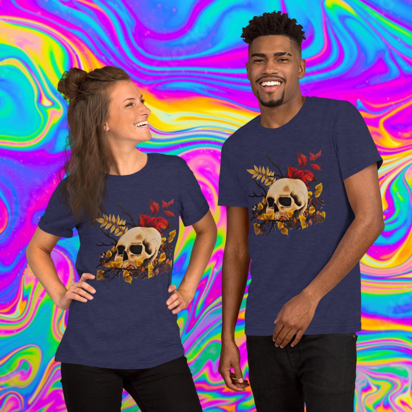 autumn skull t-shirt