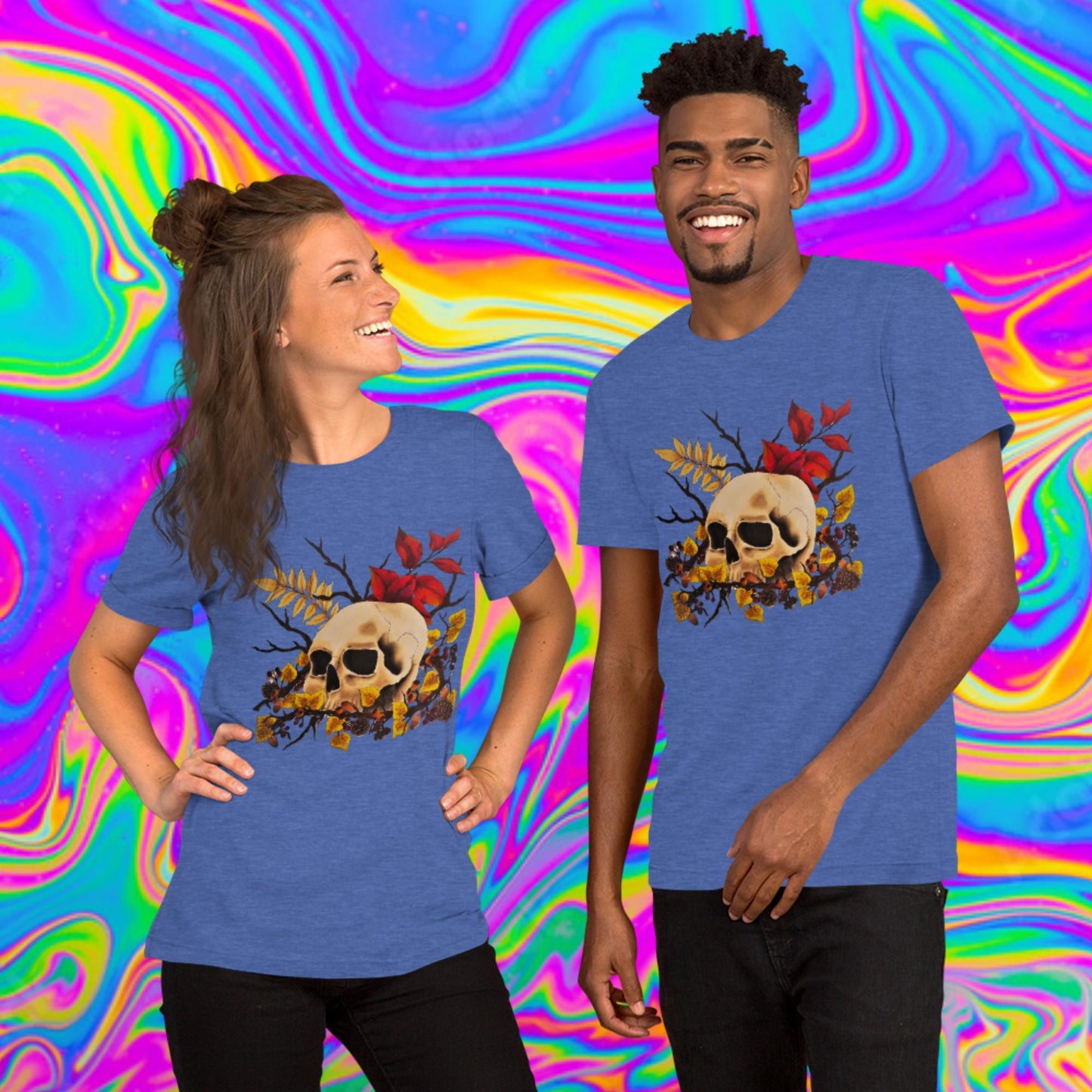 autumn skull t-shirt