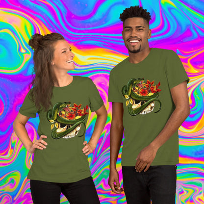 autumn snake skull t-shirt