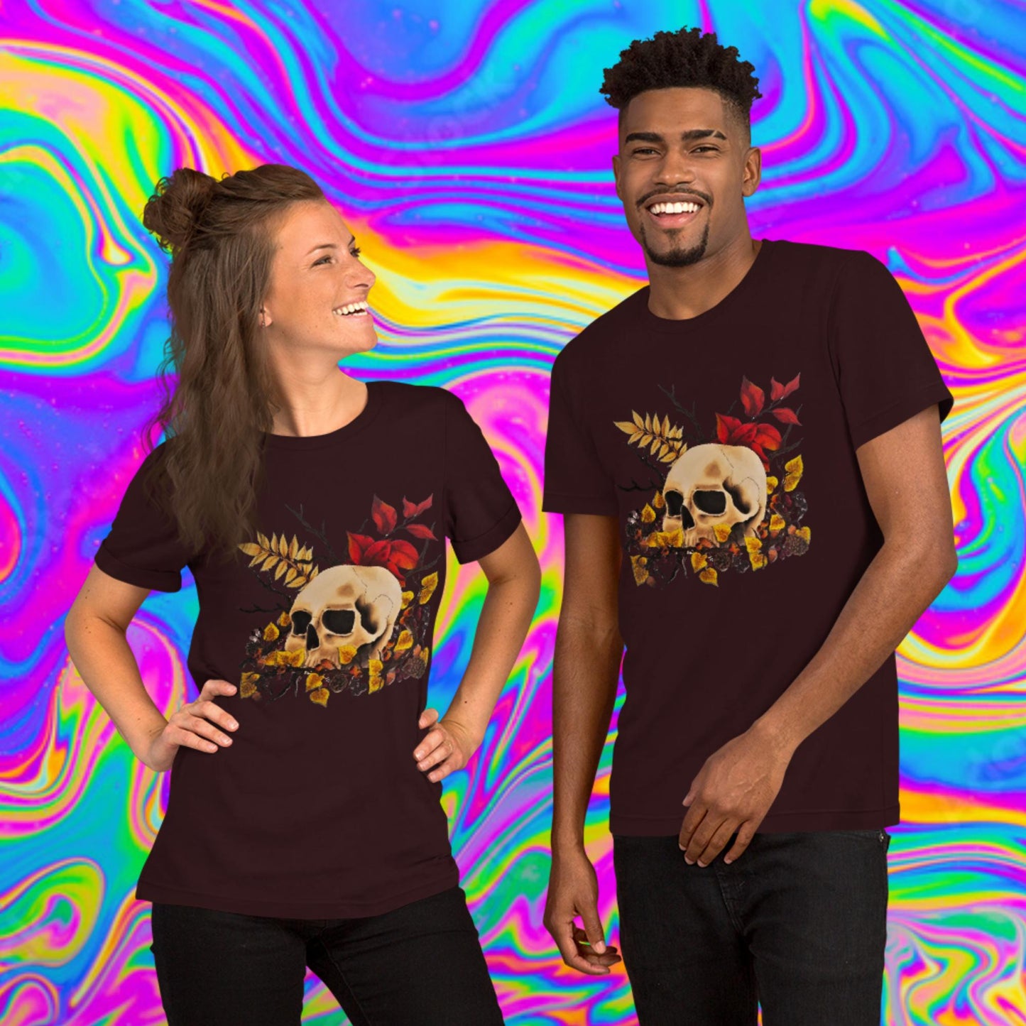 autumn skull t-shirt
