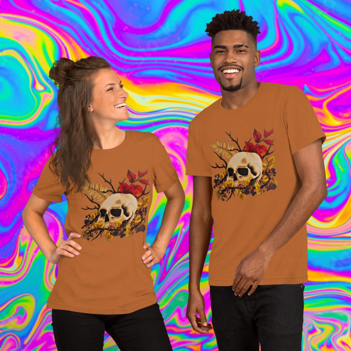 autumn skull t-shirt