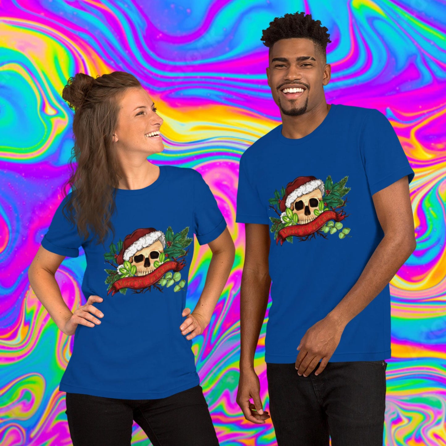 Merry Christmas skull t-shirt