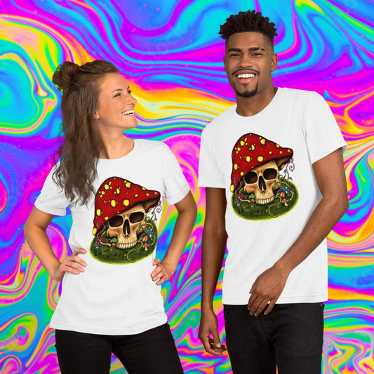 mushroom skull t-shirt