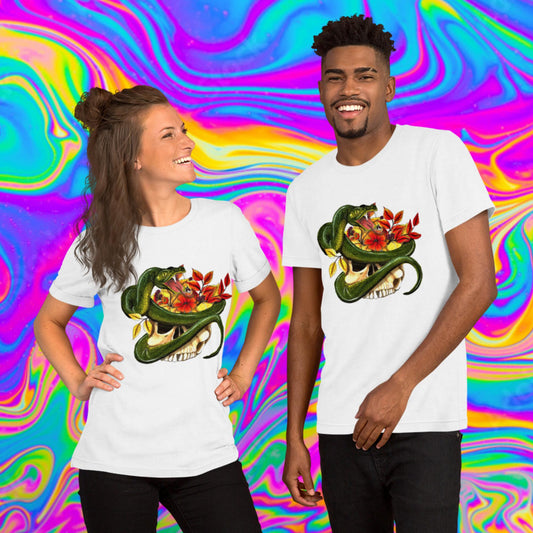 autumn snake skull t-shirt