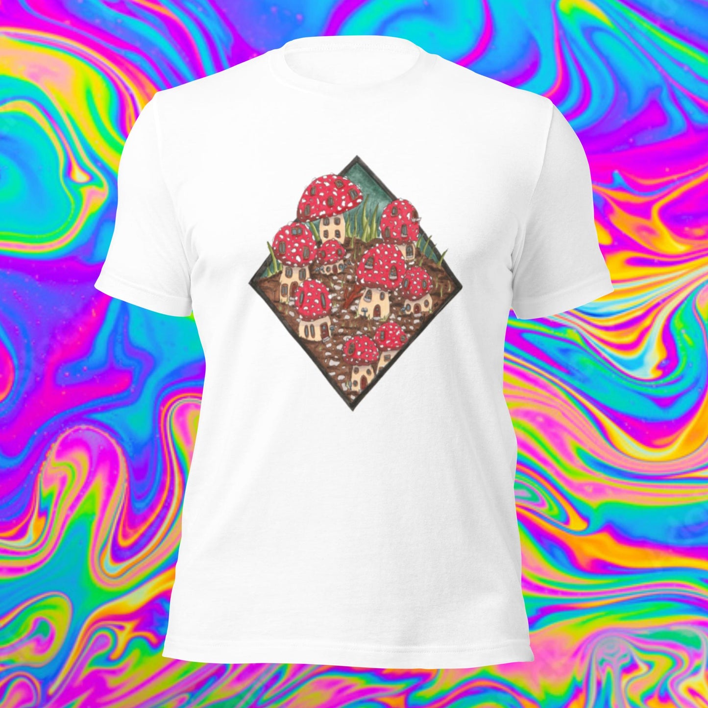 toadstool village Unisex t-shirt