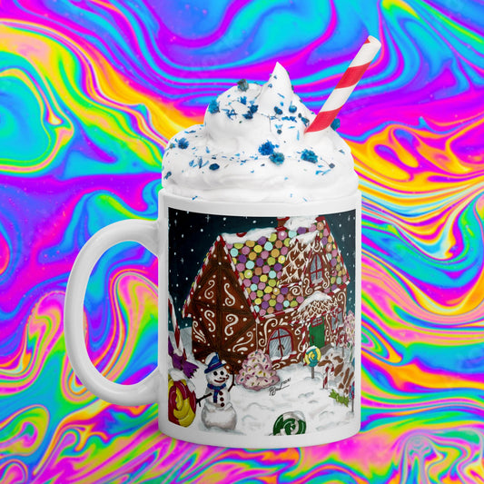 gingerbread winter glossy mug