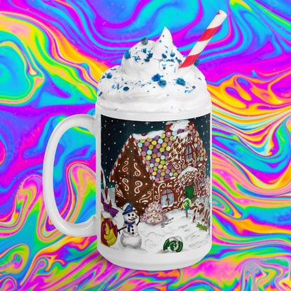 gingerbread winter glossy mug