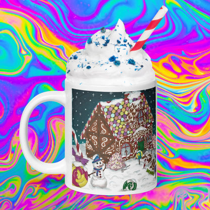 gingerbread winter glossy mug