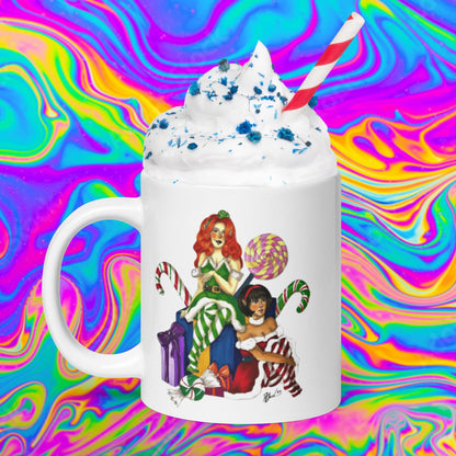 Santa's little helpers glossy mug